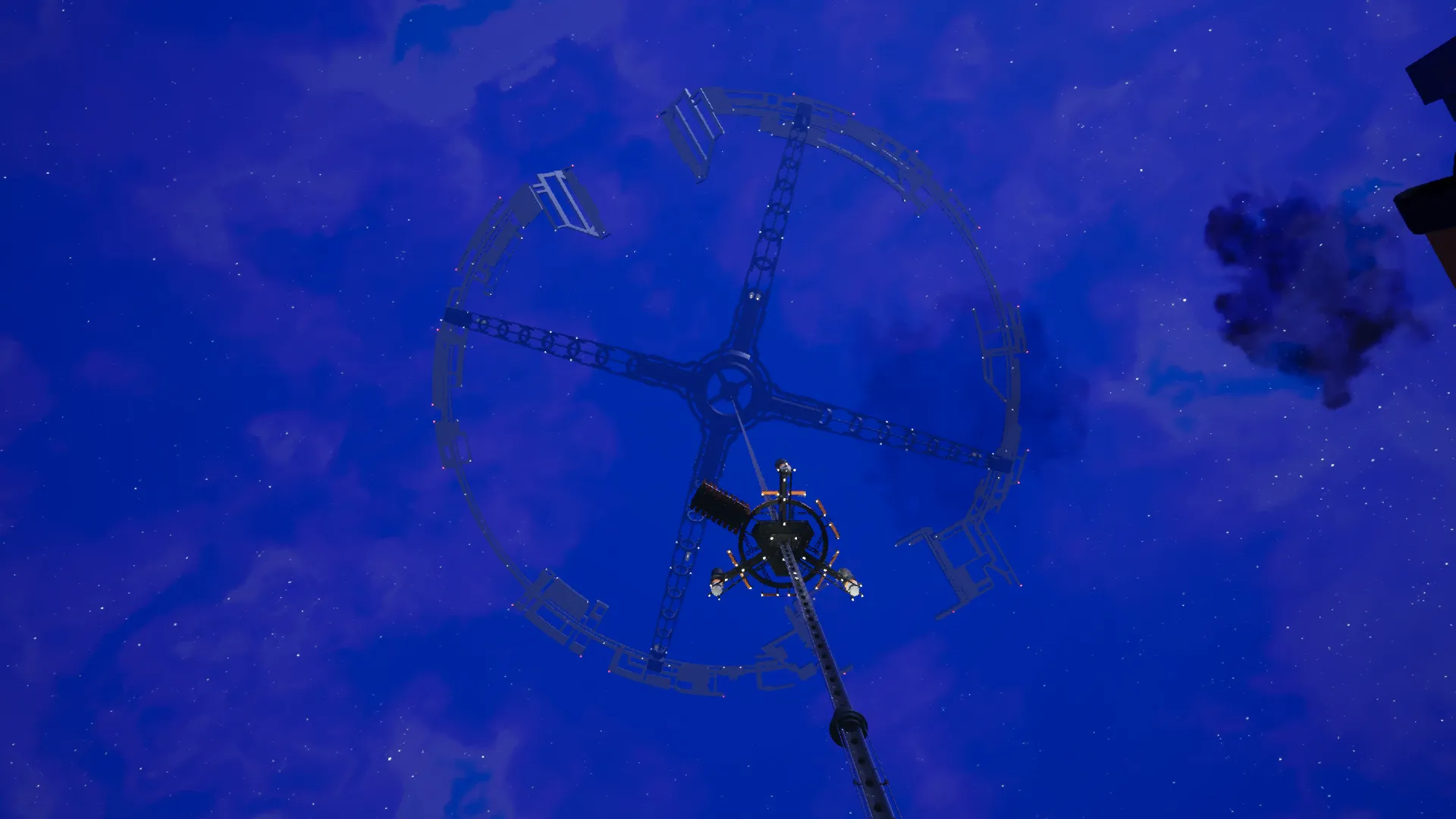 Space Elevator at Night time